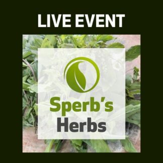 LIVE EVENT - Sperb's Herbs –   Purple Coneflower (Echinacea purpurea), Huang Qi (Astragalus Root), and Bai Hu Tang (White Tiger Decoction)