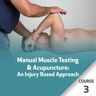 Manual Muscle Testing & Acupuncture: An Injury Based Approach - Course 3